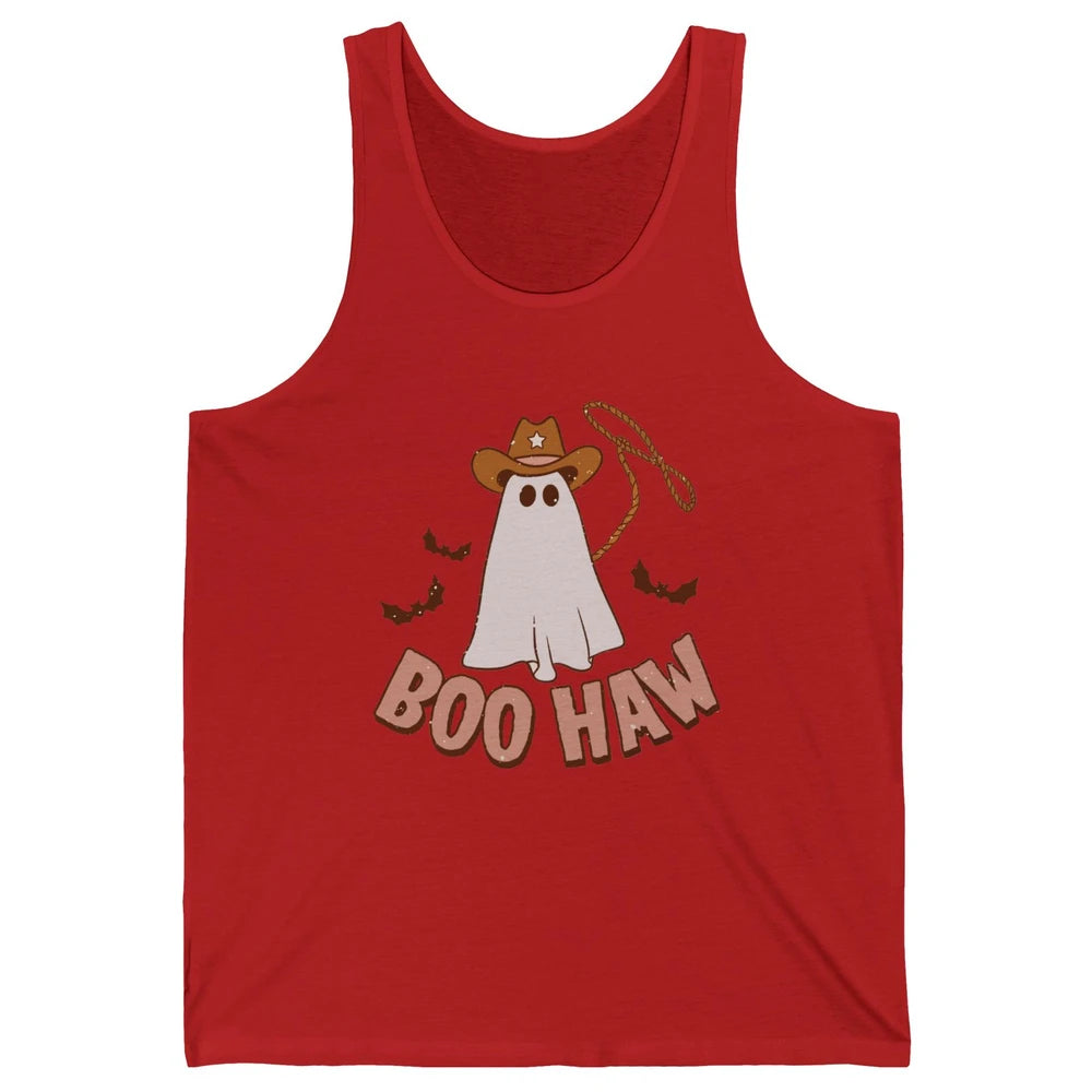 Funny Cowboy Ghost Yeehaw Halloween Western Country Cowboy Unisex Jersey Tank