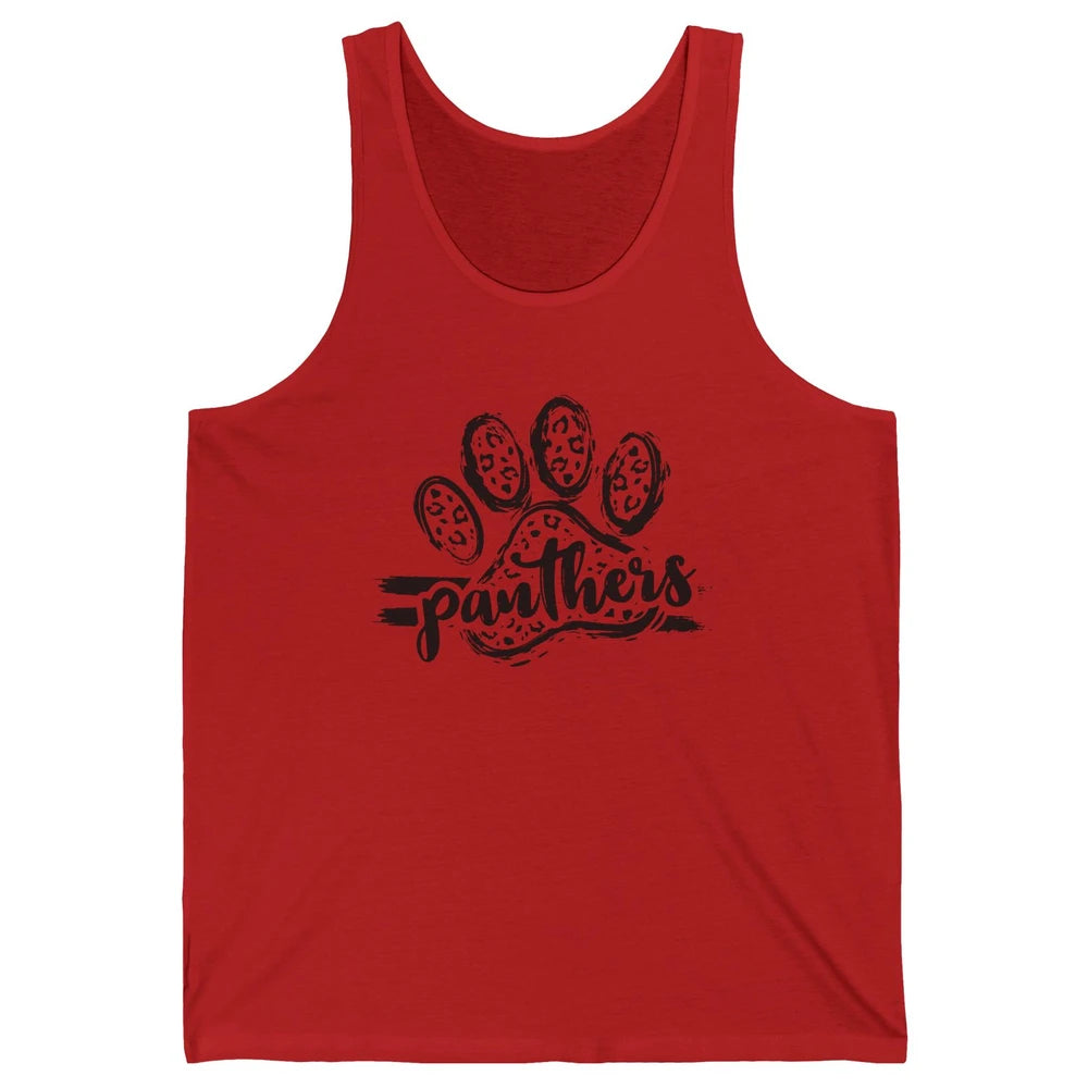 Panthers Paw Leopard Dog Mom Paw Cat Dog Lovers Gift Unisex Jersey Tank
