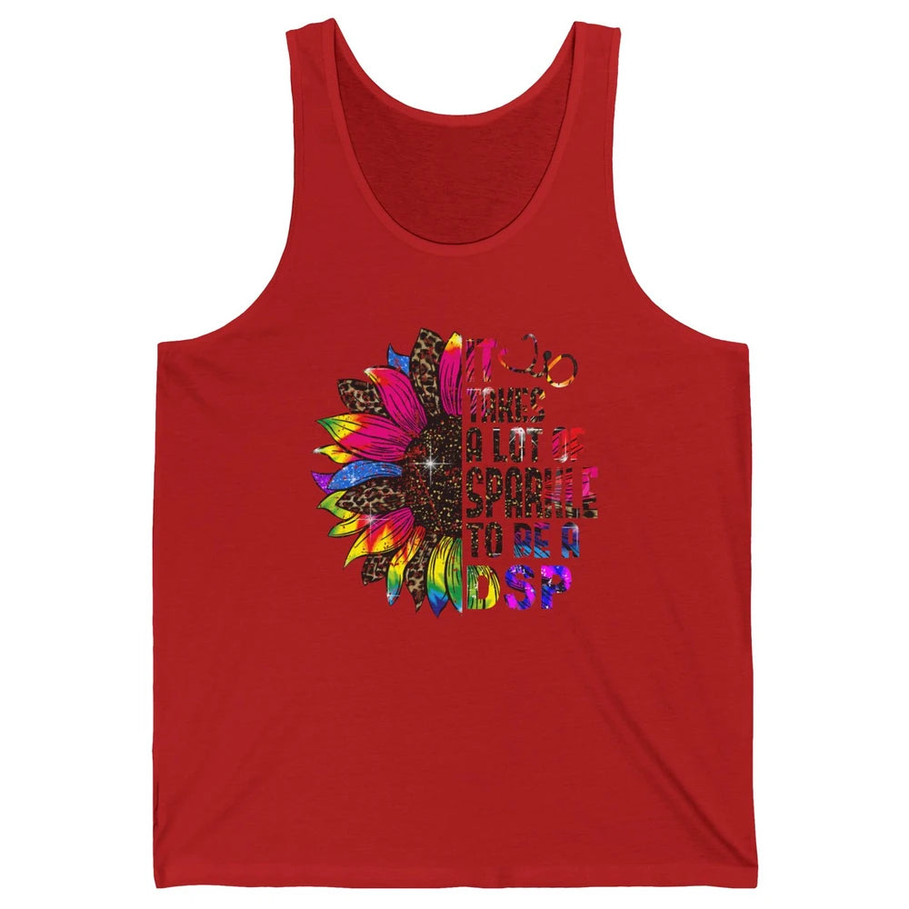 Sunflower DSP Take Sparkle To Be Direct Support Professional Unisex Jersey Tank