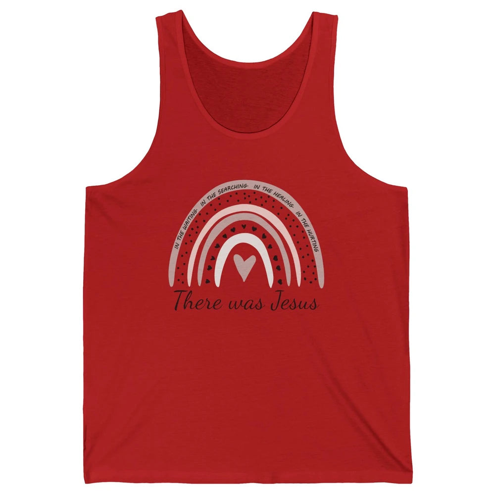 Retro Rainbow In Every Minute There Was Jesus Christian Gift Unisex Jersey Tank