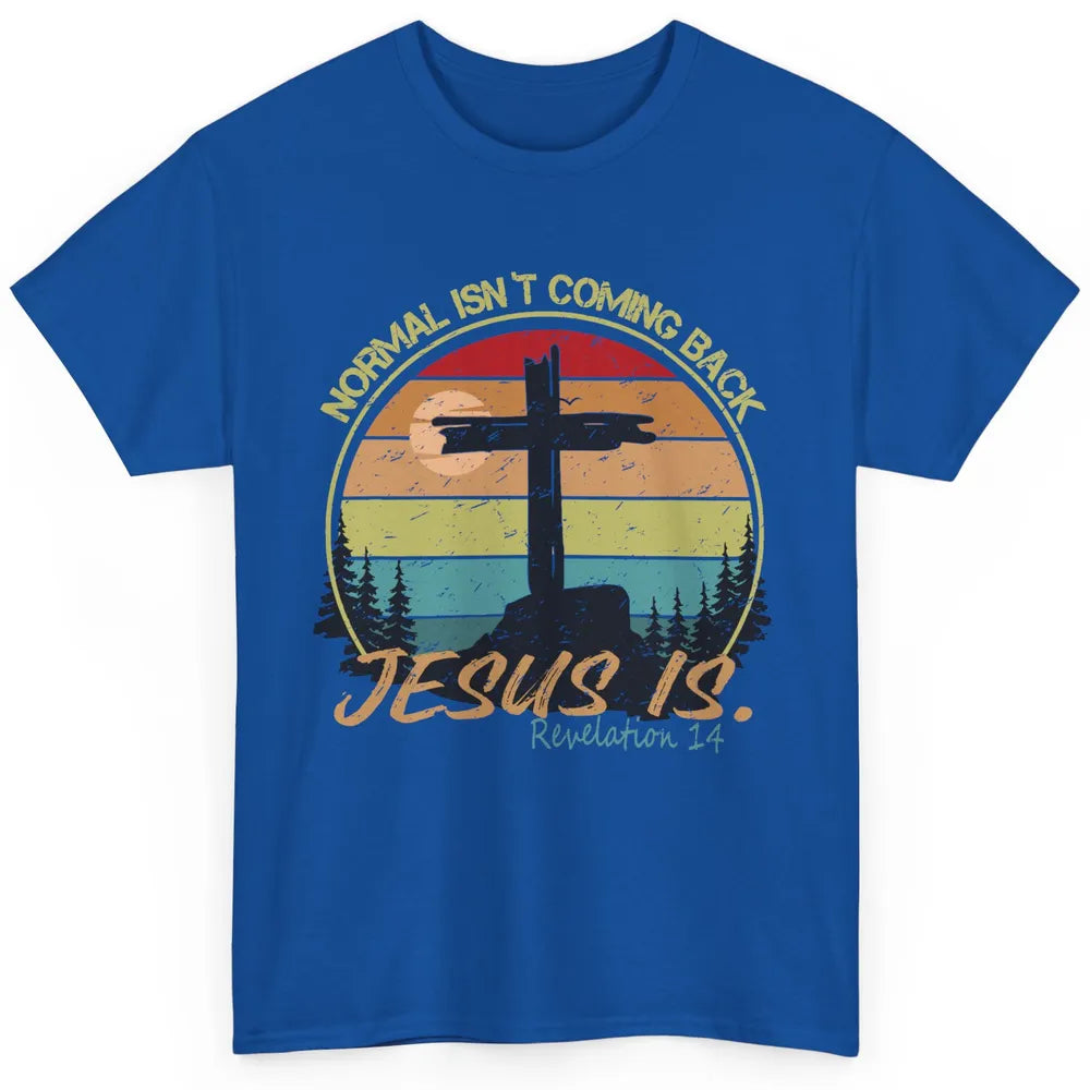 Vintage Normal Isn't Coming Back Jesus is Christian Western Classic Unisex T-Shirt