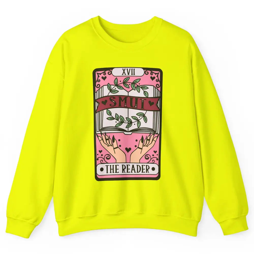 Retro Smut The Reader Tarot Card Halloween Book Lovers Unisex Crewneck Sweatshirt