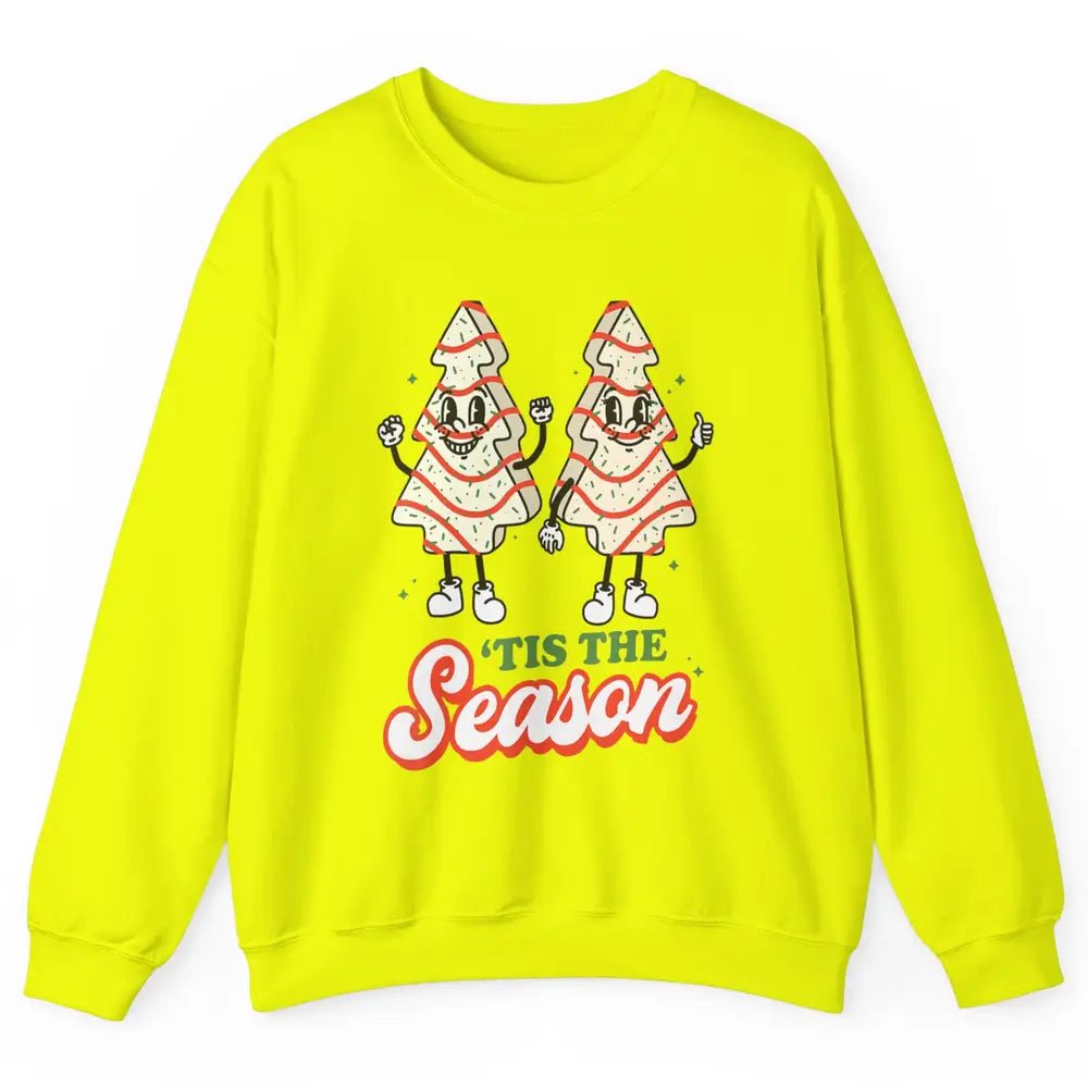 Merry Christmas Little Tis The Season Xmas Tree Cookies Snow Unisex Crewneck Sweatshirt