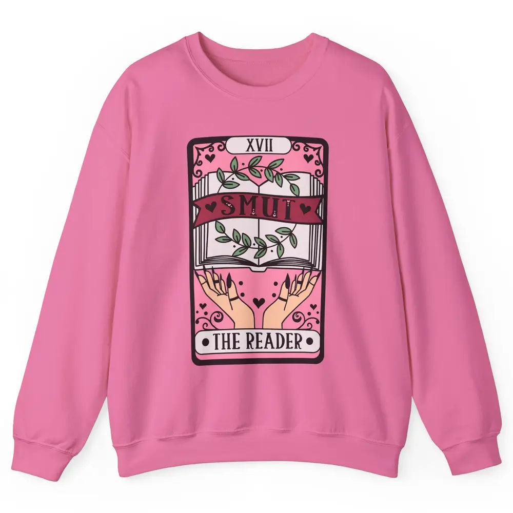 Retro Smut The Reader Tarot Card Halloween Book Lovers Unisex Crewneck Sweatshirt
