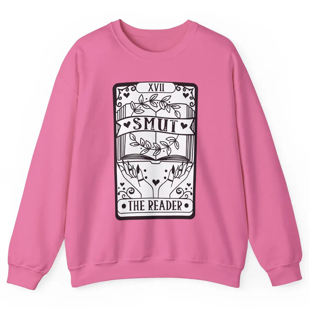 Retro Smut The Reader Tarot Card Halloween Book Lovers Unisex Crewneck Sweatshirt