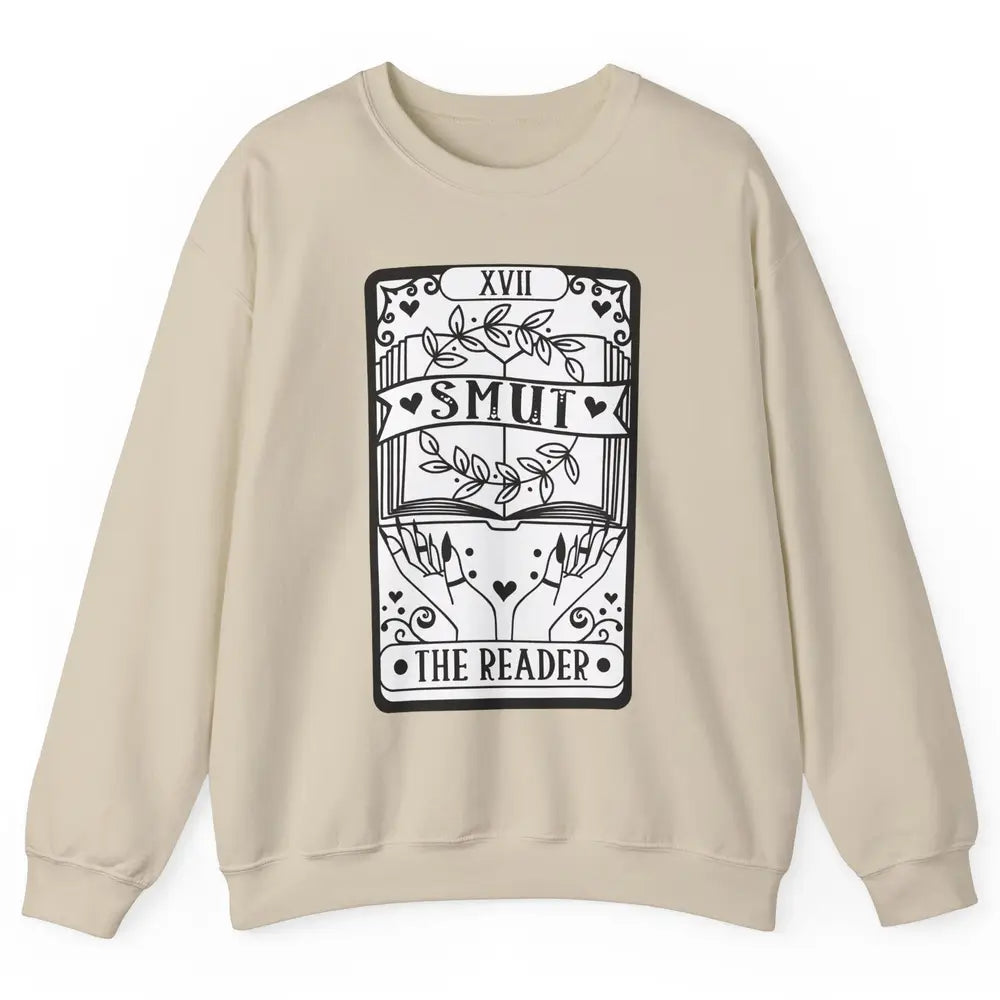 Retro Smut The Reader Tarot Card Halloween Book Lovers Unisex Crewneck Sweatshirt
