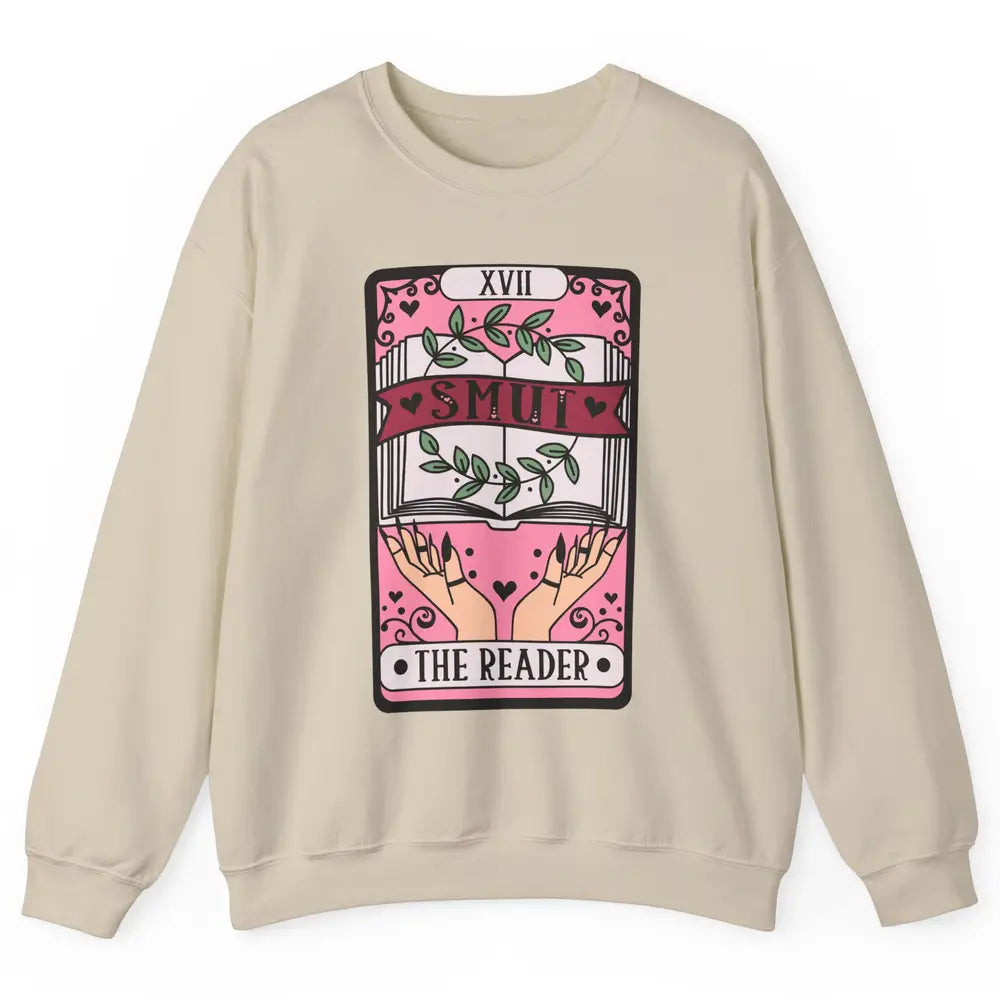 Retro Smut The Reader Tarot Card Halloween Book Lovers Unisex Crewneck Sweatshirt