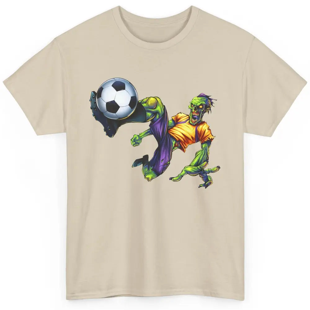Zombie Soccer Striker Halloween Soccer Player Costume Gift Classic Unisex T-Shirt