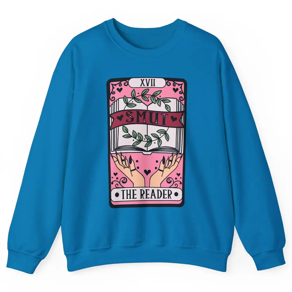 Retro Smut The Reader Tarot Card Halloween Book Lovers Unisex Crewneck Sweatshirt