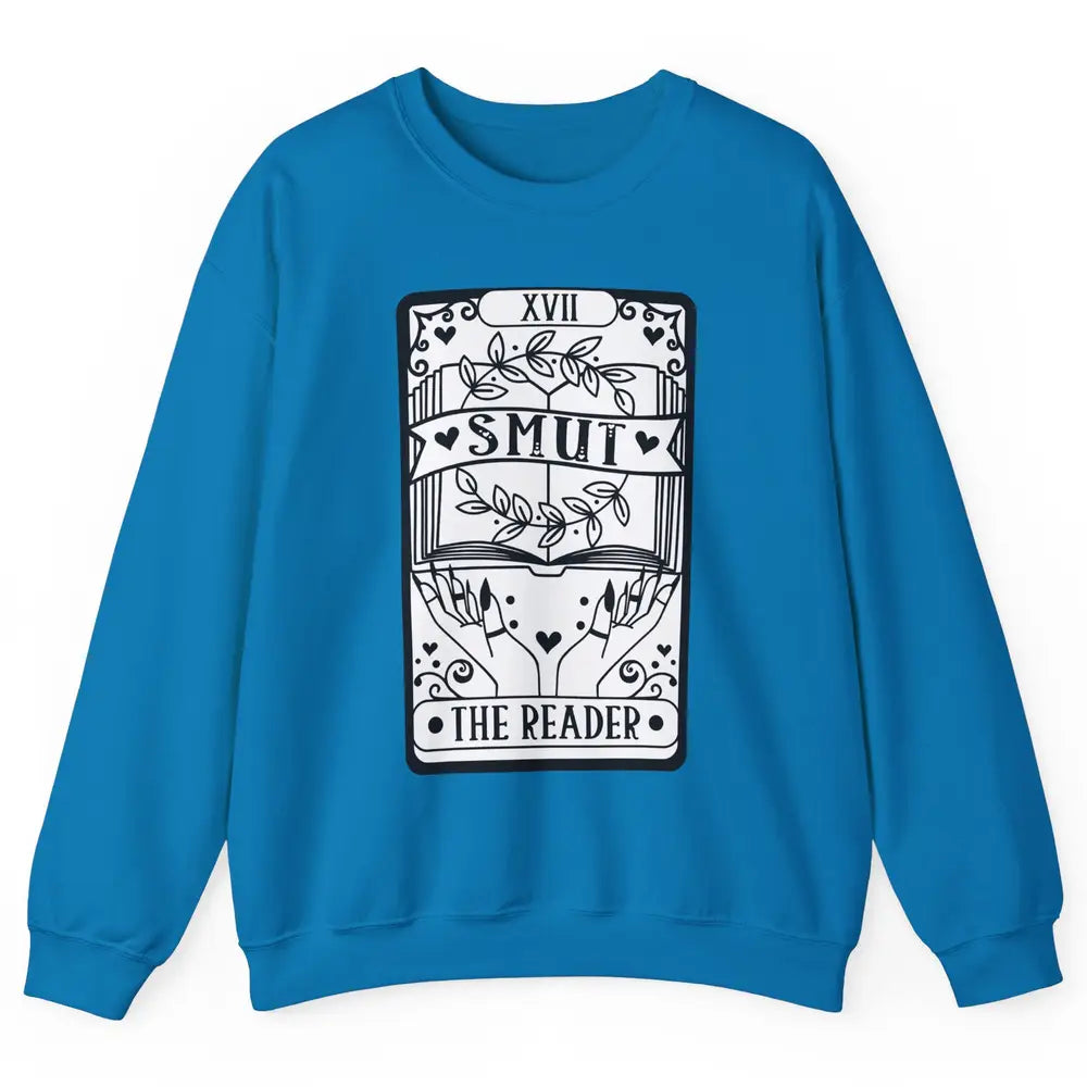 Retro Smut The Reader Tarot Card Halloween Book Lovers Unisex Crewneck Sweatshirt