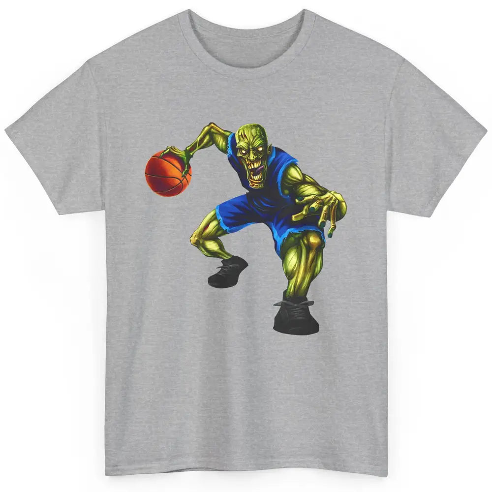 Zombie Basketball Halloween Basketball Players Scary Costume Classic Unisex T-Shirt