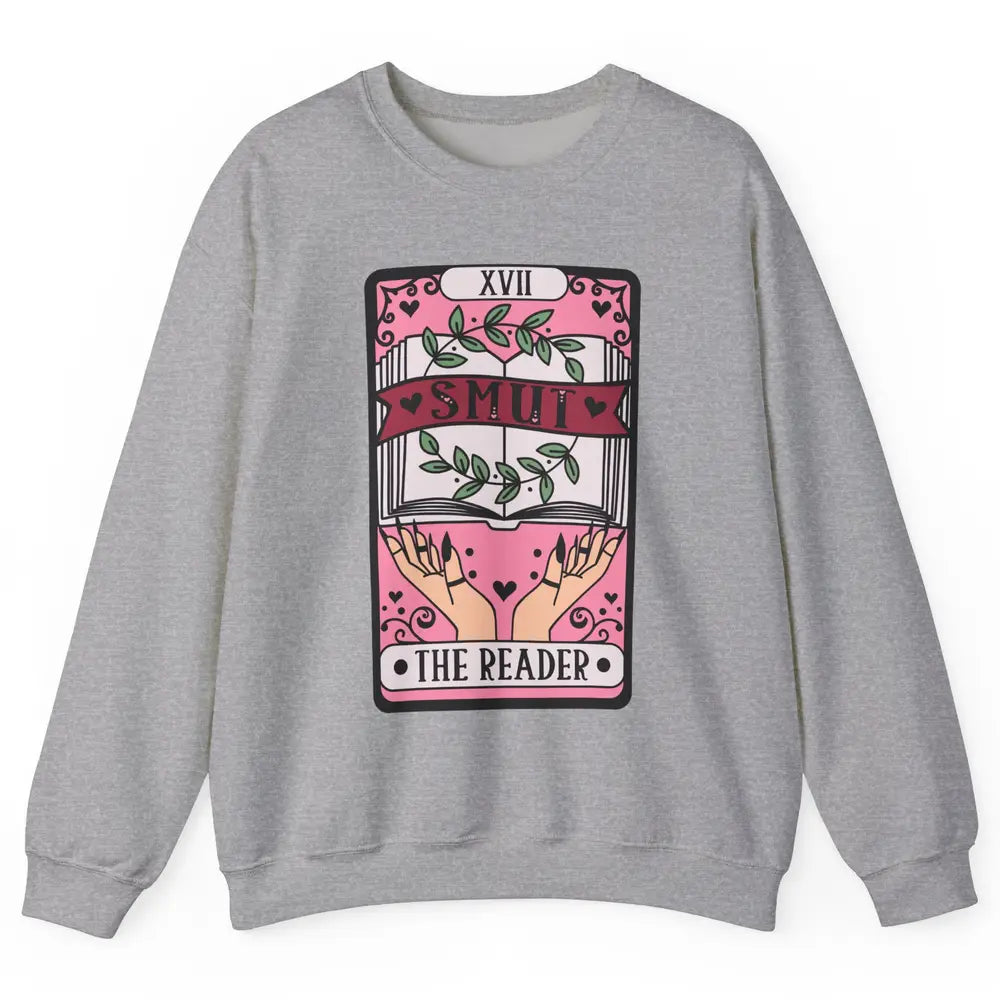 Retro Smut The Reader Tarot Card Halloween Book Lovers Unisex Crewneck Sweatshirt