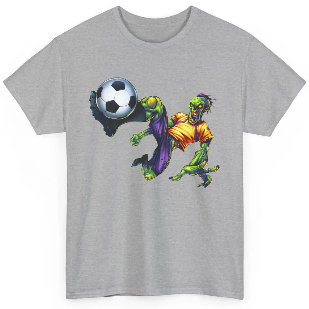 Zombie Soccer Striker Halloween Soccer Player Costume Gift Classic Unisex T-Shirt
