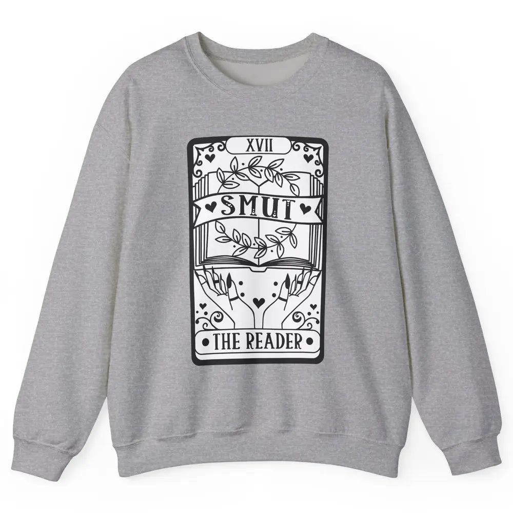 Retro Smut The Reader Tarot Card Halloween Book Lovers Unisex Crewneck Sweatshirt
