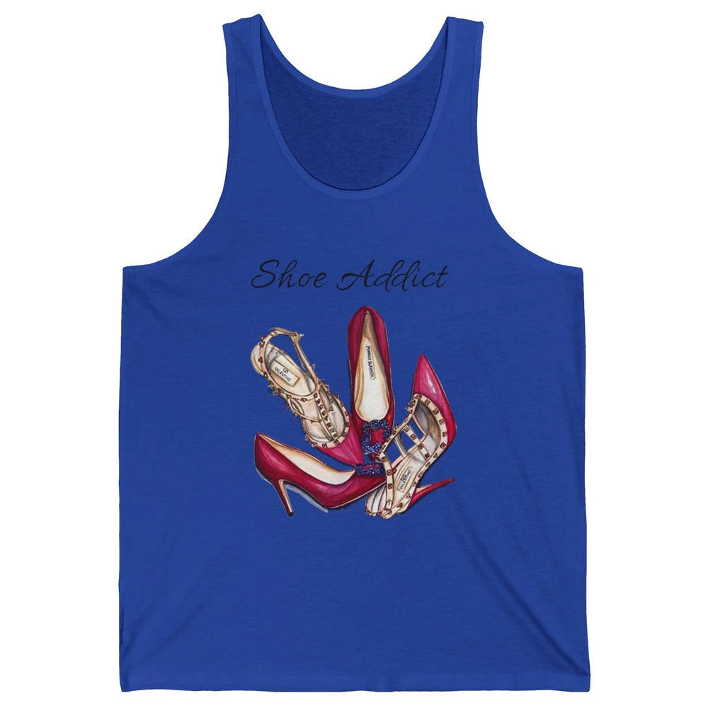 Shoes Addict Women High Heels Shoes Lovers Women Gift Unisex Jersey Tank