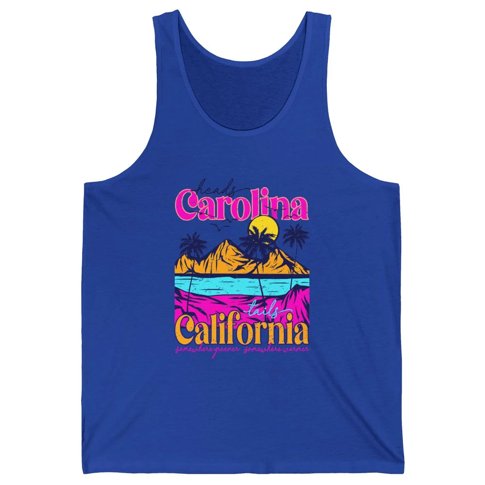Heads Carolina Tail California Western Summer Beach Paradise Unisex Jersey Tank