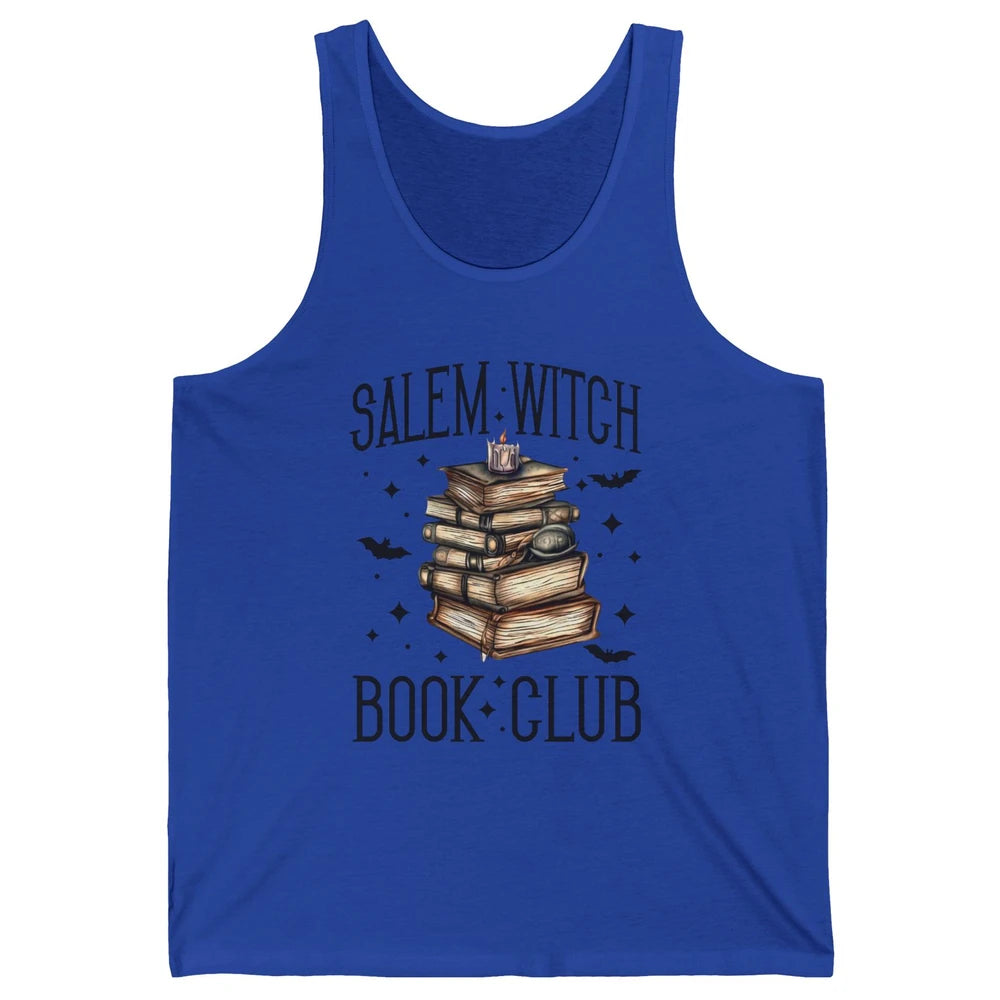 Retro Halloween Salem Witch Book Club Booknerd Reading Lover Unisex Jersey Tank