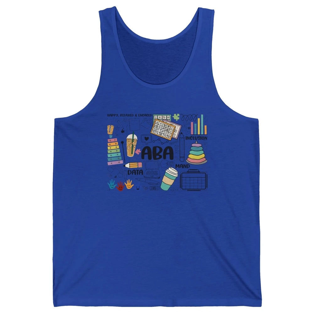 ABA Applied Behavior Analysis Sped Teacher RBT Therapist Unisex Jersey Tank