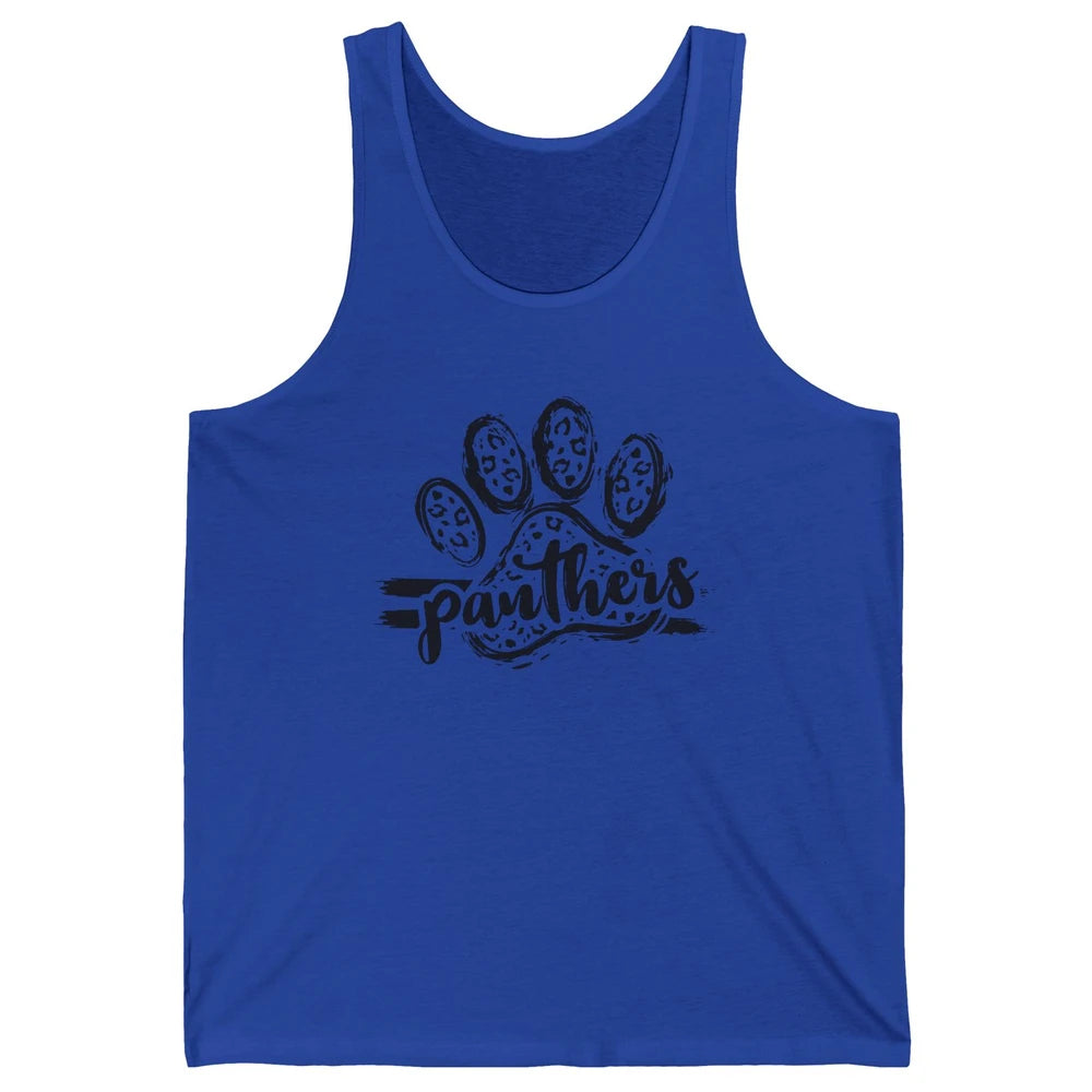 Panthers Paw Leopard Dog Mom Paw Cat Dog Lovers Gift Unisex Jersey Tank