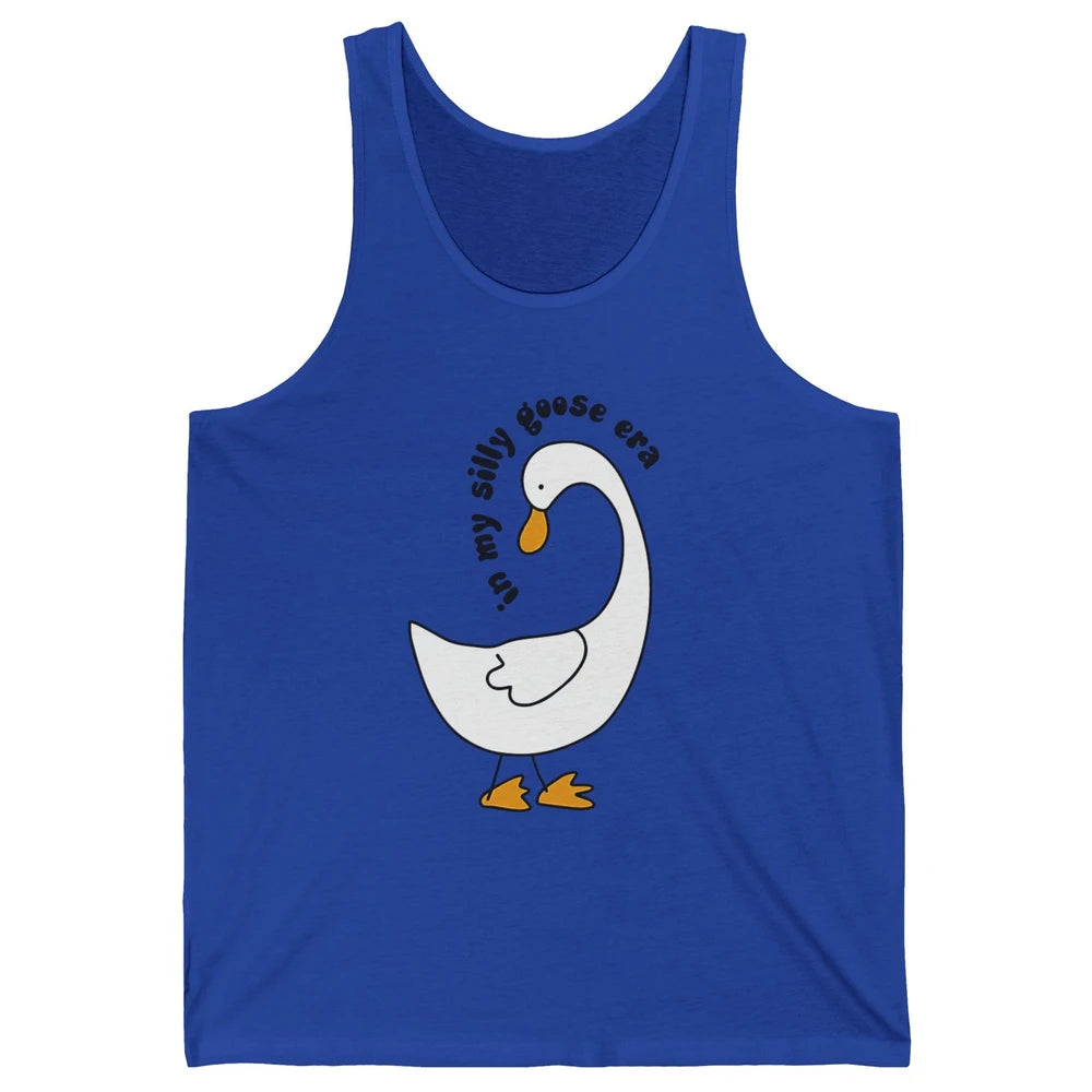 Funny Silly Goose In My Silly Goose Era Sarcastic Goose Meme Unisex Jersey Tank