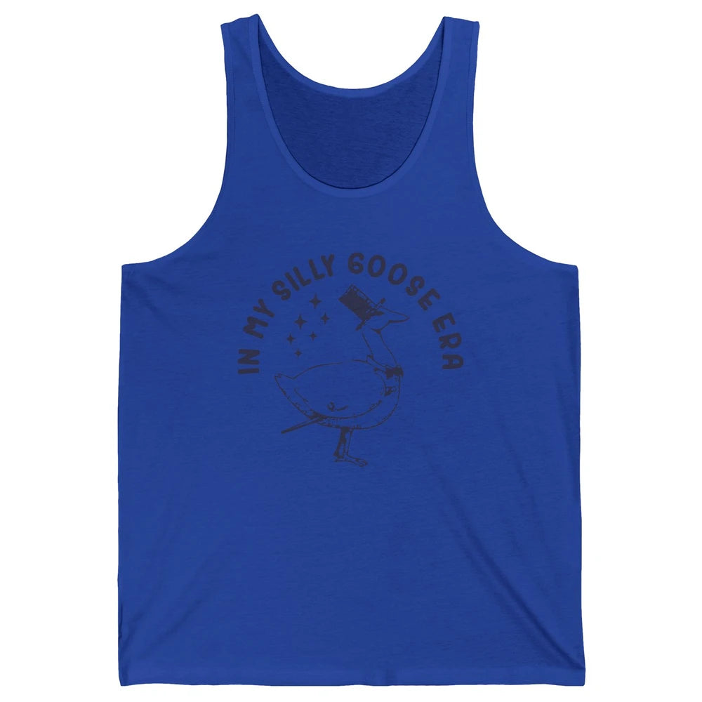 Funny In My Silly Goose Era Silly Goose Sarcastic Goose Meme Unisex Jersey Tank