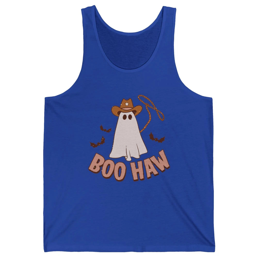 Funny Cowboy Ghost Yeehaw Halloween Western Country Cowboy Unisex Jersey Tank
