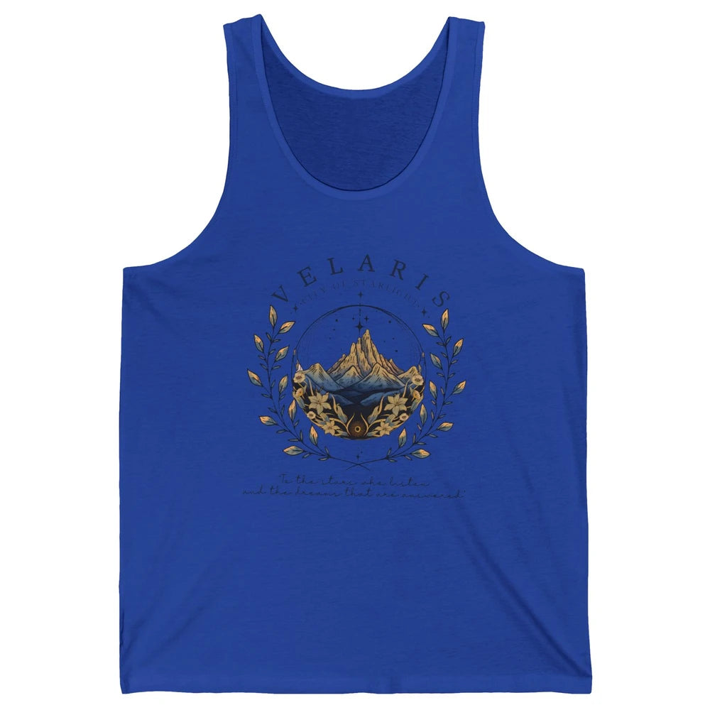 Night To The Stars Who Listen And Dreams That Are Answered Unisex Jersey Tank