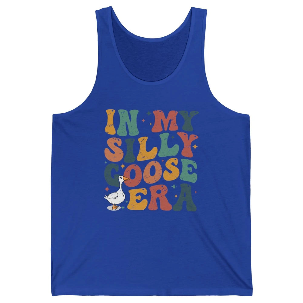 Funny Silly Goose In My Silly Goose Era Sarcastic Goose Meme Unisex Jersey Tank