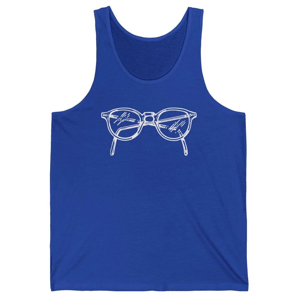Vintage Eyeglasses Optician Optometrist Eye Doctor Gift Unisex Jersey Tank