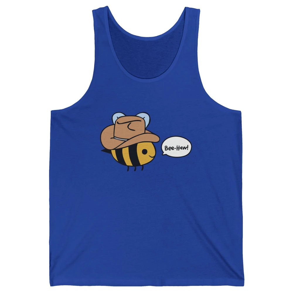 Funny Beehaw Cowboy Bee Lovers Western Country Cowgirl Gift Unisex Jersey Tank