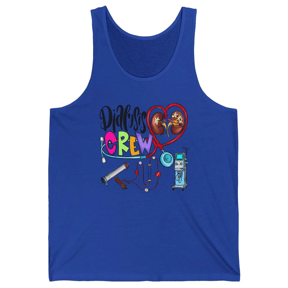 Kidney Dialysis Crew Dialysis Tech Nephrology Hemodialysis Unisex Jersey Tank