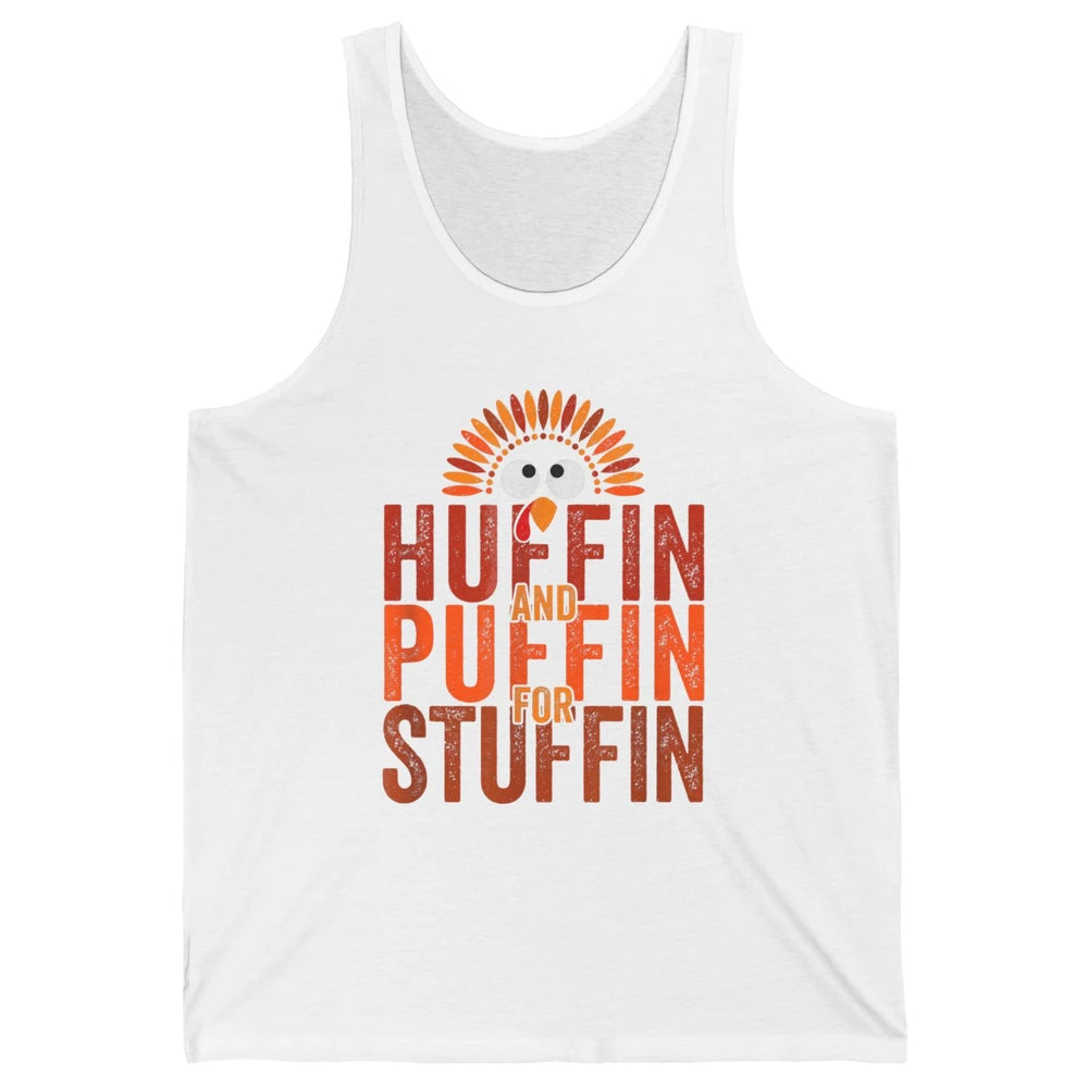 Thanksgiving Run Turkey Trot Huffin And Puffin Chicken Fall Unisex Jersey Tank