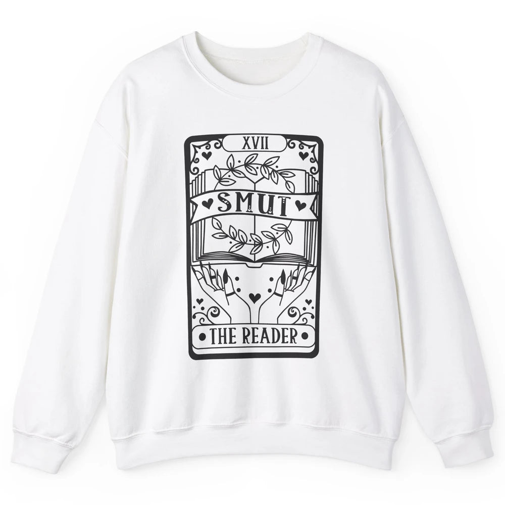 Retro Smut The Reader Tarot Card Halloween Book Lovers Unisex Crewneck Sweatshirt