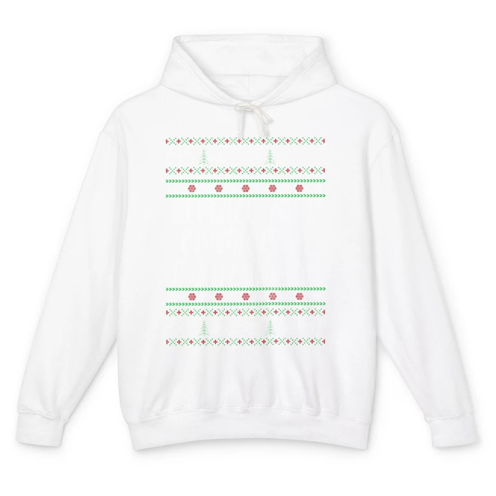Optometry Christmas Tree Eyeglasses Replace Ya Contacts Ugly Unisex Lightweight Hoodie