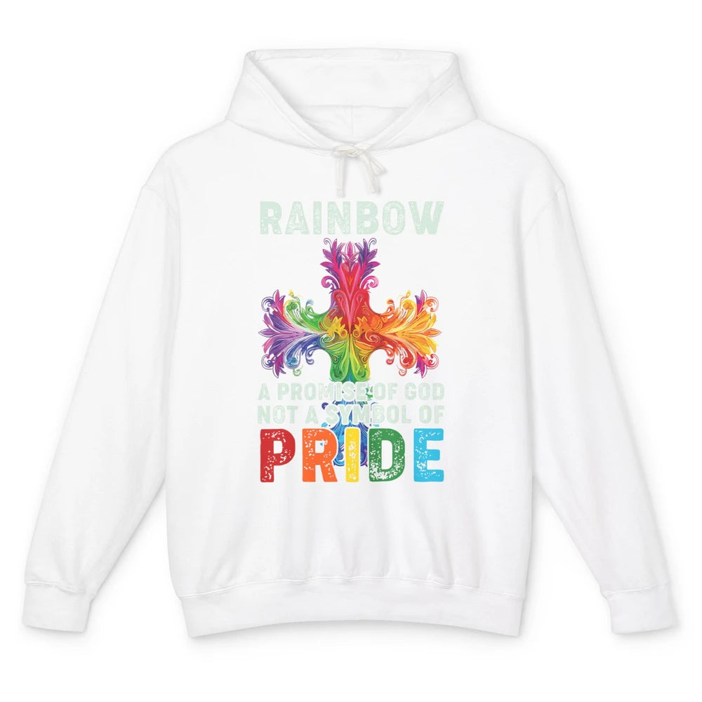 Cool Rainbow Cross Pride God Jesus Christian LGBT Gay Symbol Unisex Lightweight Hoodie