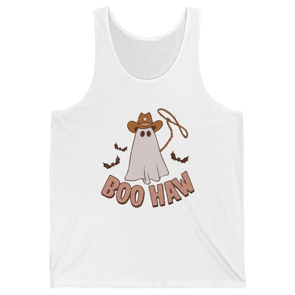 Funny Cowboy Ghost Yeehaw Halloween Western Country Cowboy Unisex Jersey Tank