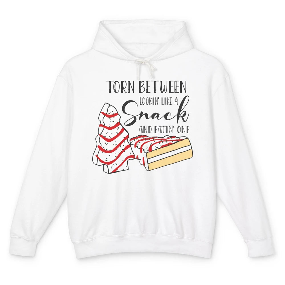 Christmas Tree Cake Torn Between Look Like a Snack Eat One Unisex Lightweight Hoodie