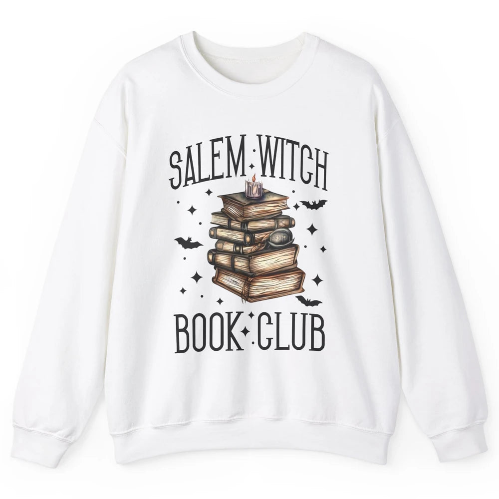 Retro Halloween Salem Witch Book Club Booknerd Reading Lover Unisex Crewneck Sweatshirt