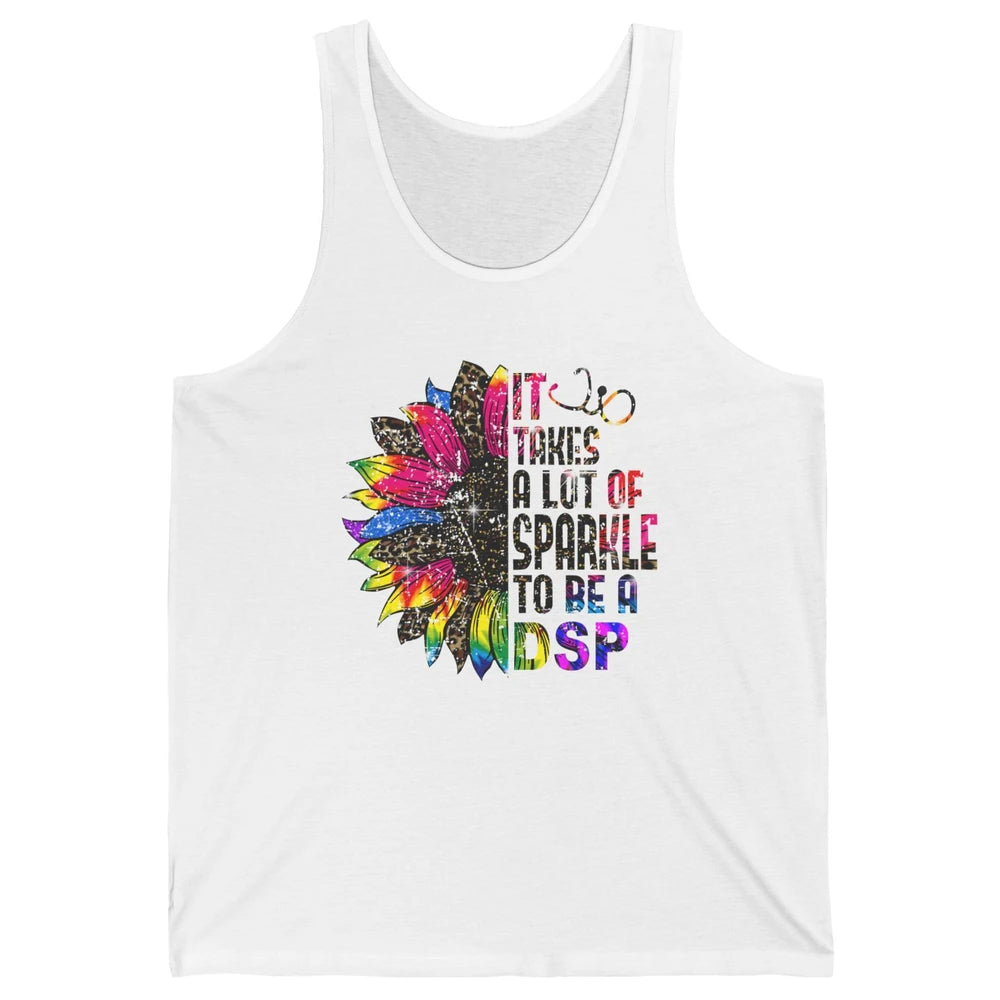 Sunflower DSP Take Sparkle To Be Direct Support Professional Unisex Jersey Tank