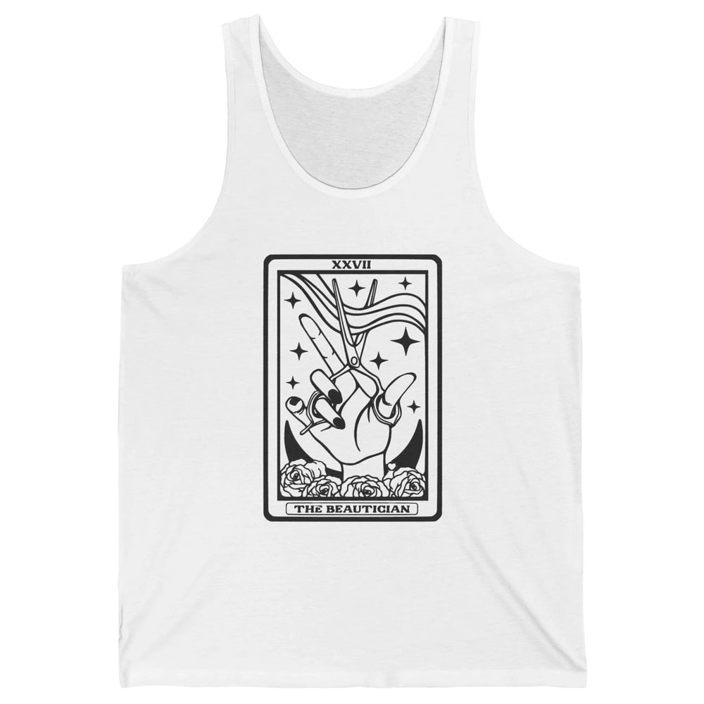 The Hairstylist Tarot Card Hair Dryer Beautician Cosmetology Unisex Jersey Tank