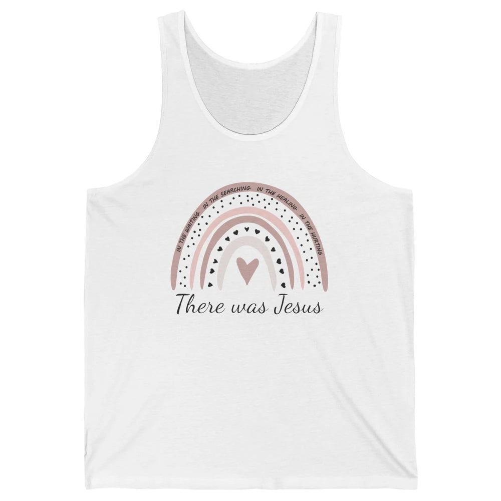 Retro Rainbow In Every Minute There Was Jesus Christian Gift Unisex Jersey Tank