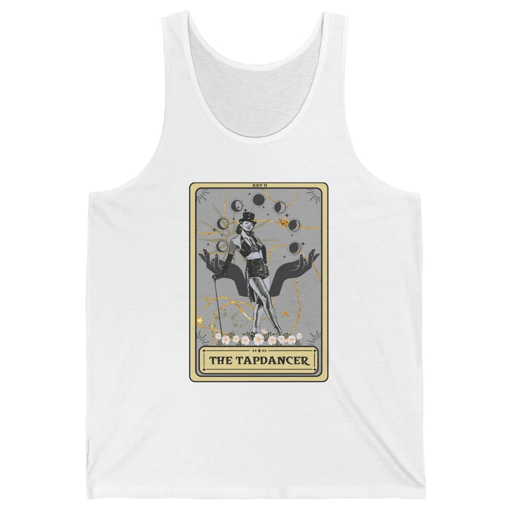 Retro The Tapdancer Tarot Card Tapdancing Halloween Dancer Unisex Jersey Tank
