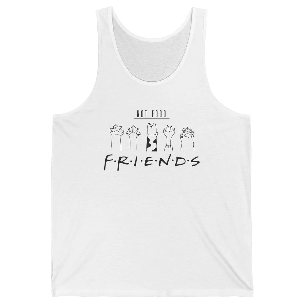 Funny Animal Rights Vegan Friends Not Food Vegetarian Gift Unisex Jersey Tank