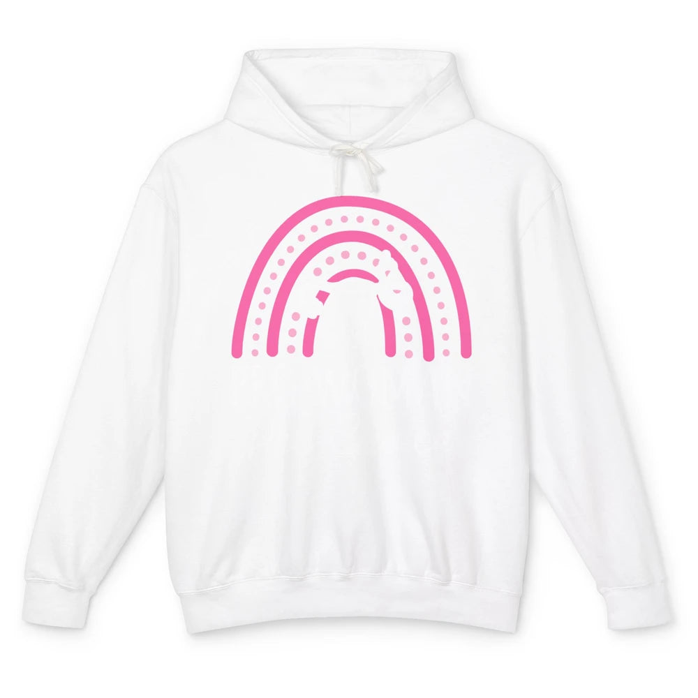 Pro Women Pro Choice My Uterus Rainbow Abortion Rights Unisex Lightweight Hoodie