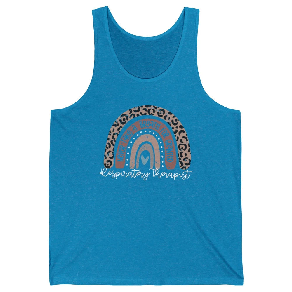 Retro Respiratory Therapy Rainbow Respiratory Therapist Gift Unisex Jersey Tank