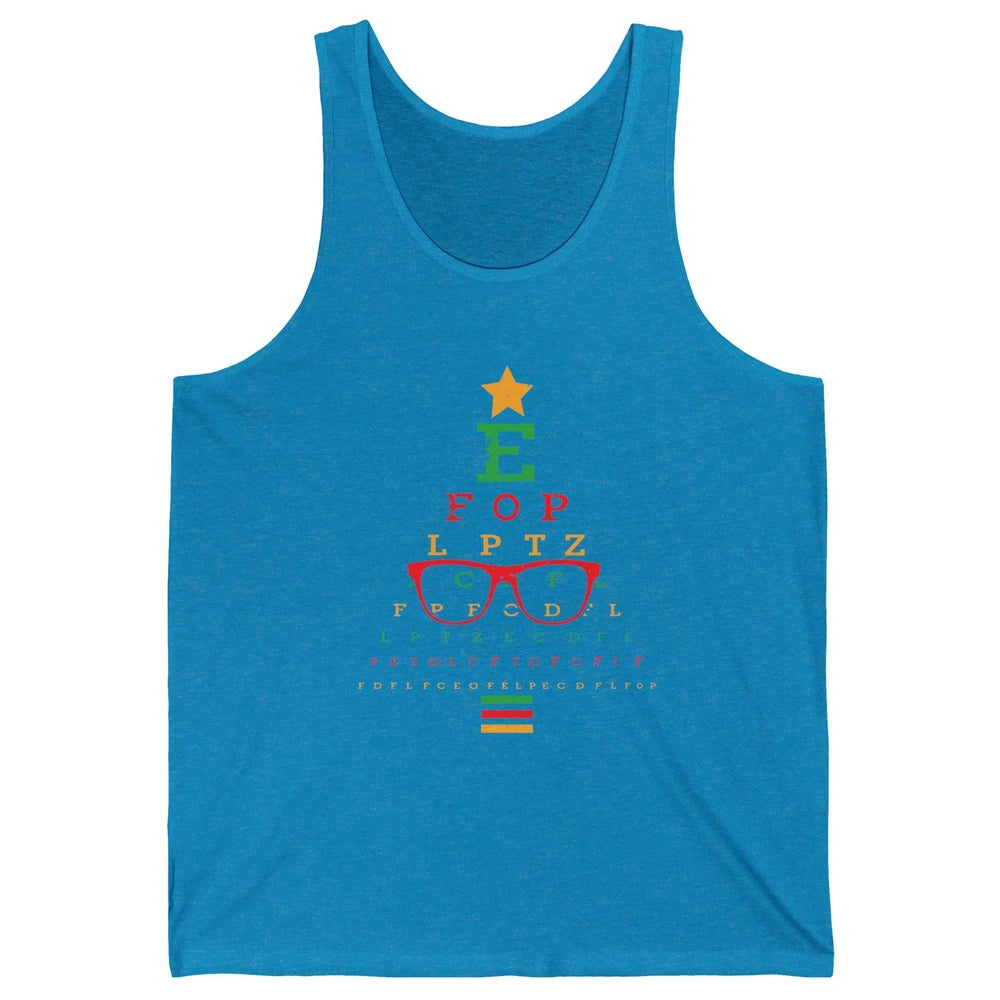 Optometrist Christmas Tree Optometry Symbols Optician Gift Unisex Jersey Tank