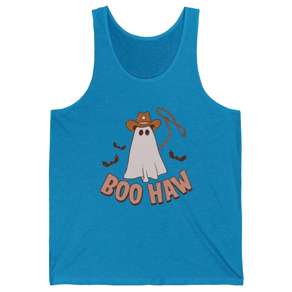 Funny Cowboy Ghost Yeehaw Halloween Western Country Cowboy Unisex Jersey Tank