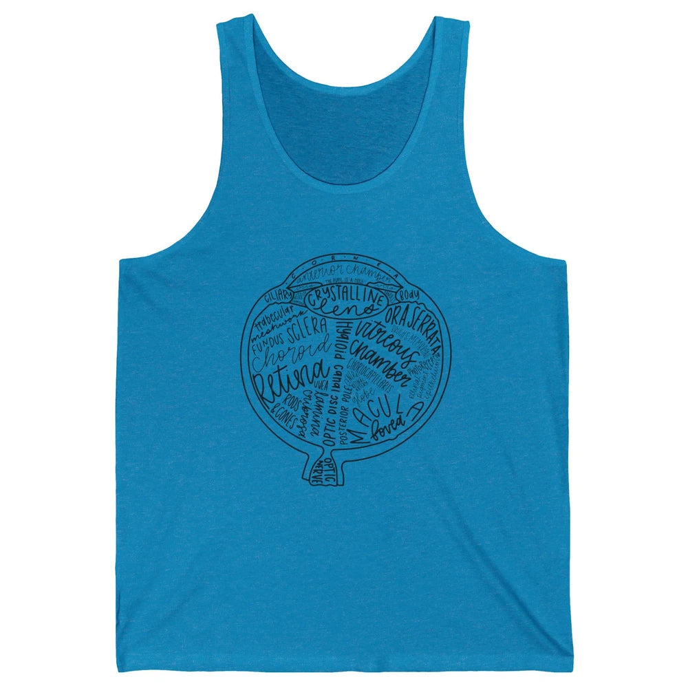 Optometrist Retina Tech Eyeball Anatomy Optician Eye Doctor Unisex Jersey Tank
