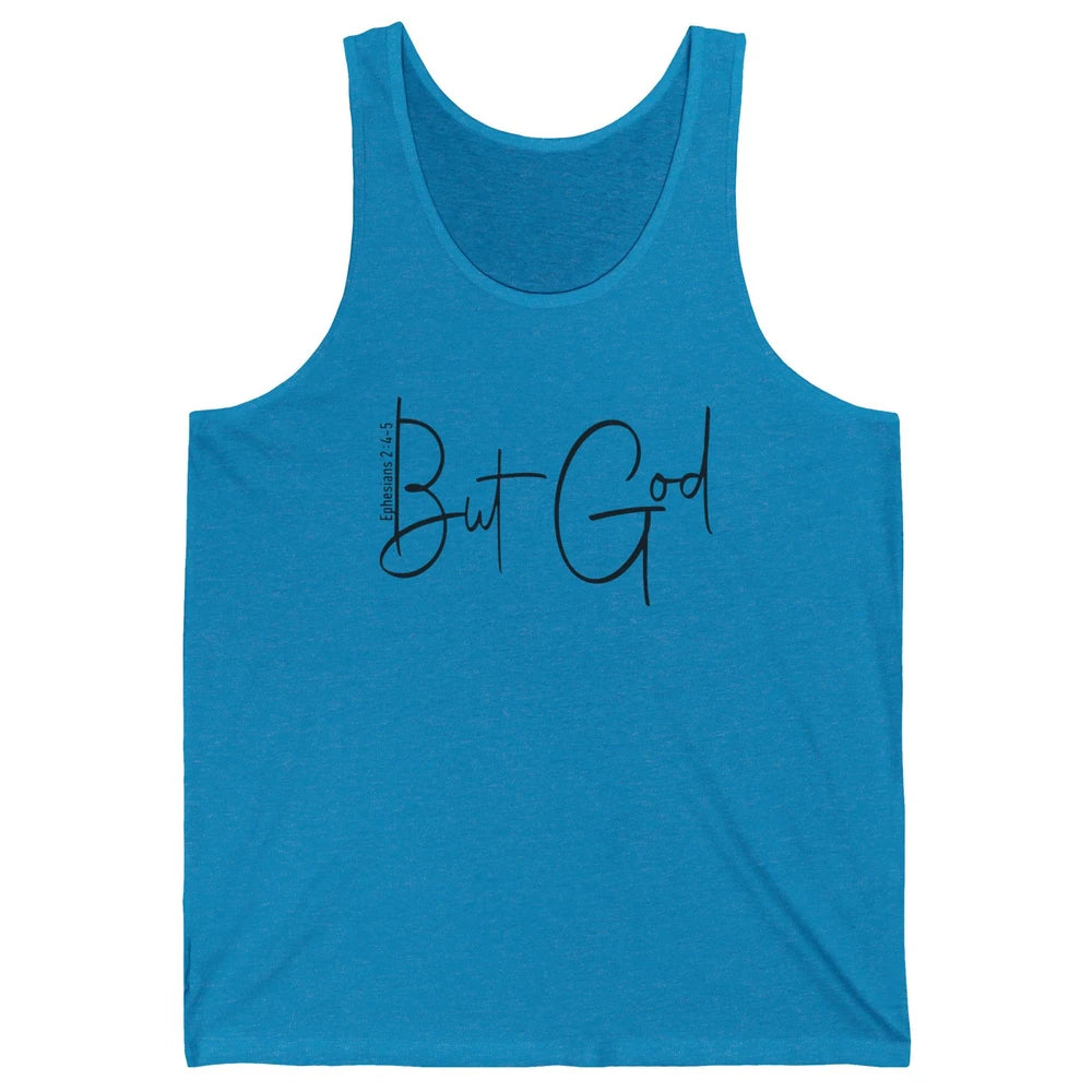 Christian Faith But God Bible Verse Ephesians Motivational Unisex Jersey Tank