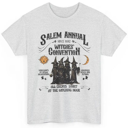 Retro Salem Annual Witches Convention Halloween Witch Magic Classic Unisex T-Shirt